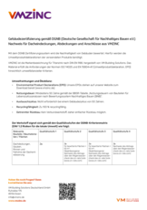 Gebäudezertifizierung gemäß DGNB (Deutsche Gesellschaft für Nachhaltiges Bauen e.V.)